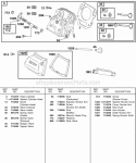 Cylinder Head Valves Diagram and Parts List for 247437-0111-B1  Briggs and Stratton Engine